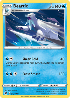 Pokemon Brilliant Stars Beartic - 43
