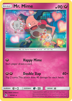 Pokemon Hidden Fates Mr. Mime - 43