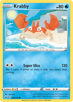 Pokemon Sword & Shield Krabby - 43