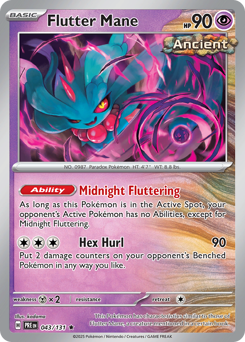 Pokemon Prismatic Evolutions Flutter Mane - 43