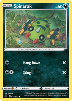 Pokemon Shining Fates Spinarak - 43