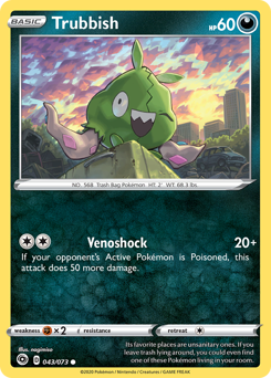 Pokemon Champion's Path Trubbish - 43