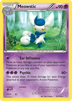 Pokemon Flashfire Meowstic - 43