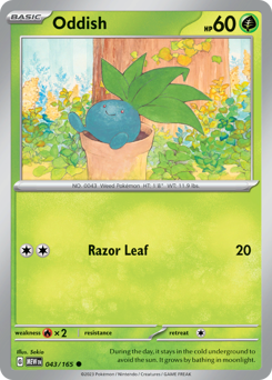 Pokemon 151 Oddish - 43