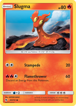 Pokemon Lost Thunder Slugma - 43