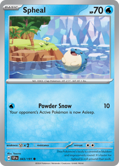 Pokemon Surging Sparks Spheal - 43