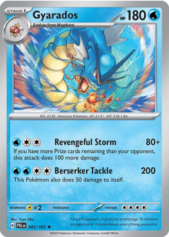 Pokemon Paldea Evolved Gyarados - 43