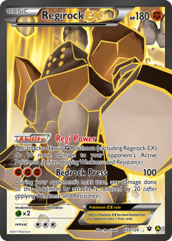 Pokemon Fates Collide Regirock-EX - 43a