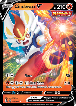 Pokemon Fusion Strike Cinderace V - 44