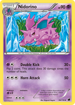 Pokemon Plasma Freeze Nidorino - 44