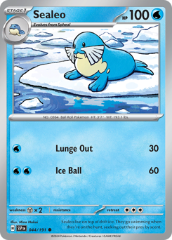 Pokemon Surging Sparks Sealeo - 44