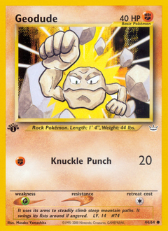 Pokemon Neo Revelation Geodude - 44