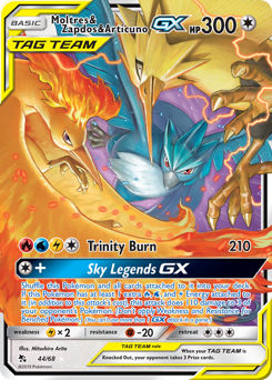 Pokemon Hidden Fates Moltres & Zapdos & Articuno-GX - 44
