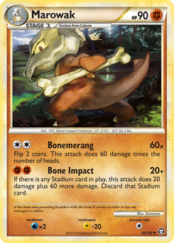 Pokemon HS—Triumphant Marowak - 44
