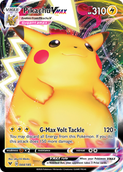 Pokemon Vivid Voltage Pikachu VMAX - 44