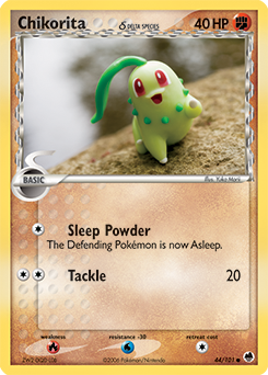 Pokemon Dragon Frontiers Chikorita δ - 44