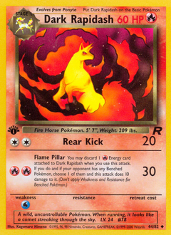 Pokemon Team Rocket Dark Rapidash - 44
