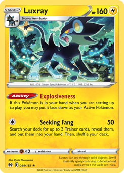 Pokemon Crown Zenith Luxray - 44