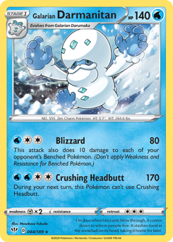 Pokemon Darkness Ablaze Galarian Darmanitan - 44