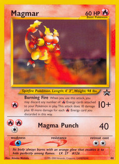 Pokemon Wizards Black Star Promos Magmar - 44