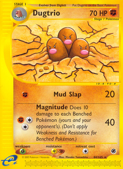 Pokemon Expedition Base Set Dugtrio - 44
