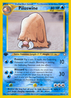 Pokemon Neo Genesis Piloswine - 44