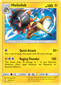 Pokemon Guardians Rising Heliolisk - 44