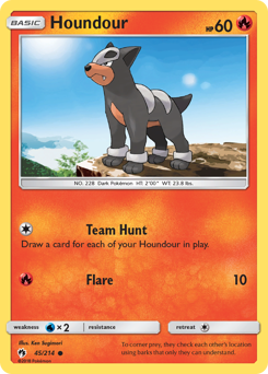 Pokemon Lost Thunder Houndour - 45