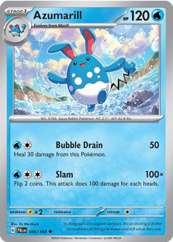 Pokemon Paldea Evolved Azumarill - 45