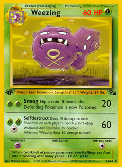 Pokemon Fossil Weezing - 45