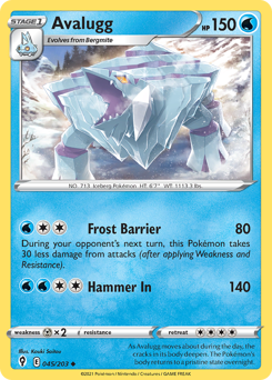 Pokemon Evolving Skies Avalugg - 45
