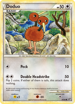 Pokemon HS—Undaunted Doduo - 45