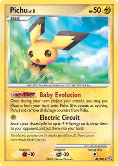 Pokemon Stormfront Pichu - 45