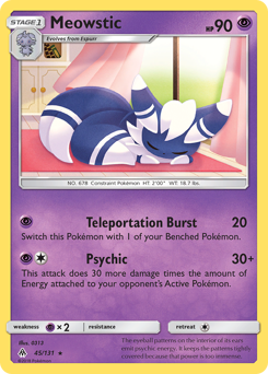 Pokemon Forbidden Light Meowstic - 45