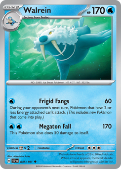 Pokemon Surging Sparks Walrein - 45