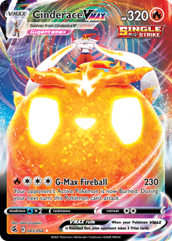 Pokemon Fusion Strike Cinderace VMAX - 45