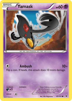 Pokemon Noble Victories Yamask - 45