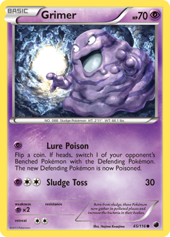 Pokemon Plasma Freeze Grimer - 45
