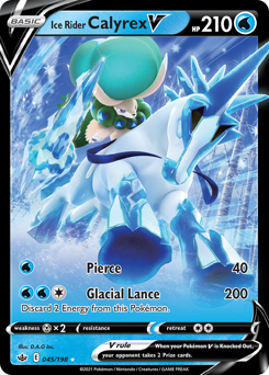Pokemon Chilling Reign Ice Rider Calyrex V - 45