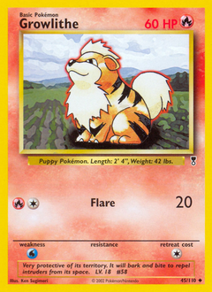 Pokemon Legendary Collection Growlithe - 45