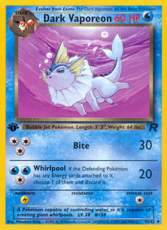 Pokemon Team Rocket Dark Vaporeon - 45