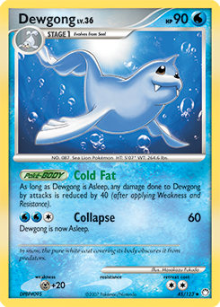 Pokemon Mysterious Treasures Dewgong - 45