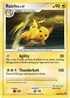 Pokemon Majestic Dawn Raichu - 45