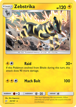 Pokemon Team Up Zebstrika - 45