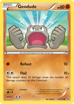 Pokemon Flashfire Geodude - 45
