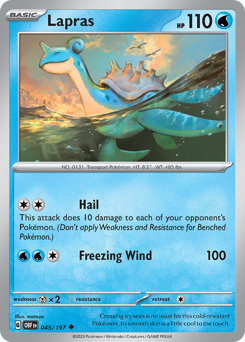 Pokemon Obsidian Flames Lapras - 45