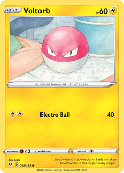 Pokemon Vivid Voltage Voltorb - 45