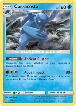 Pokemon Unified Minds Carracosta - 45