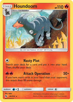 Pokemon Lost Thunder Houndoom - 46