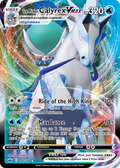 Pokemon Chilling Reign Ice Rider Calyrex VMAX - 46
